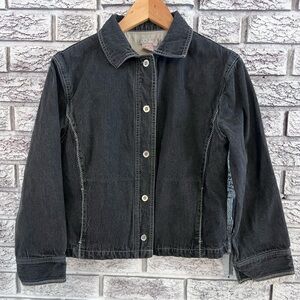 Vintage SPANNER Women's washed out Black Denim Jacket